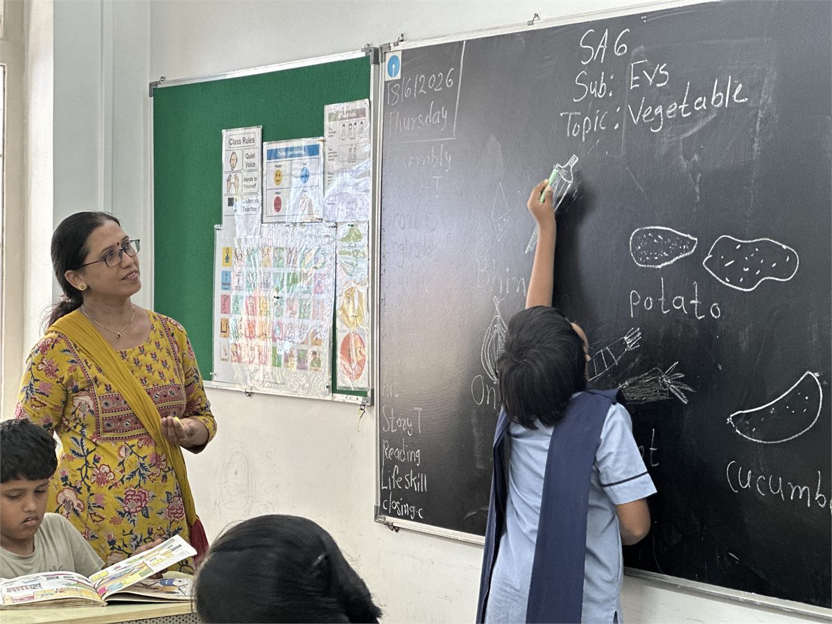 A classroom session in progress at an ICRA-supported school