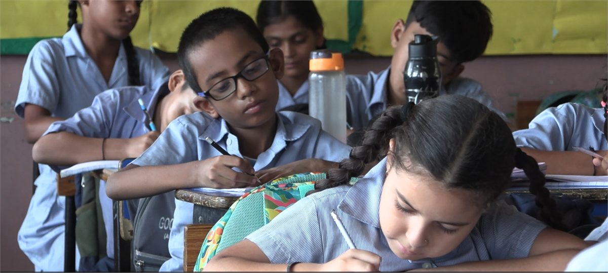 VIDYA students at work in their classroom